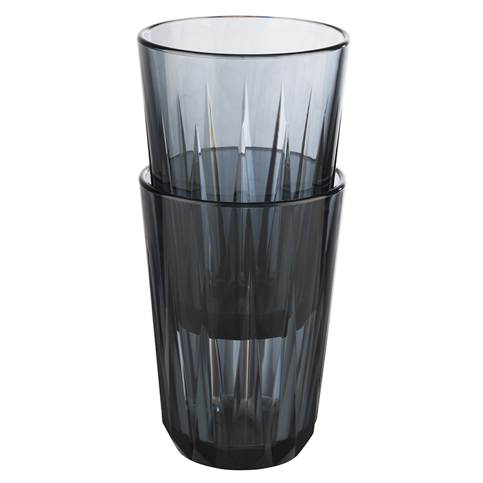 sklenice CRYSTAL Tritan, 0,15 l, pr. 7 cm, v. 9,5 cm, šedá