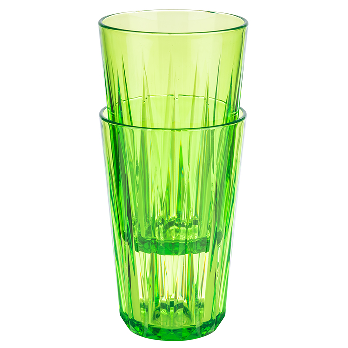 Drinking cup -CRYSTAL- O 8 cm, h: 12,5 cm tritan, 0,3 ltr. colour: green