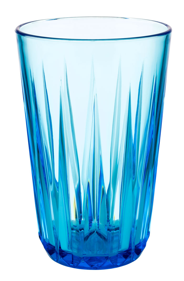 sklenice CRYSTAL Tritan, 0,4 l, pr. 8,5 cm, v. 14 cm, modrá
