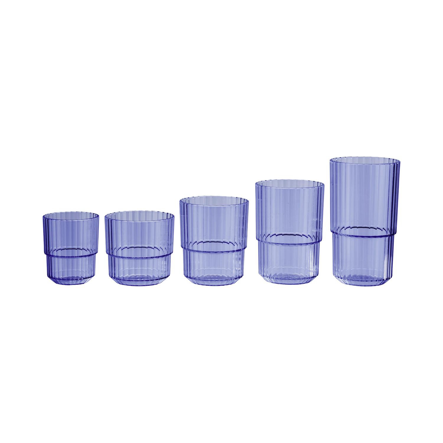 sklenice, LINEA Tritan, 400 ml, pr. 8,5 cm, v. 12 cm, světle modrá