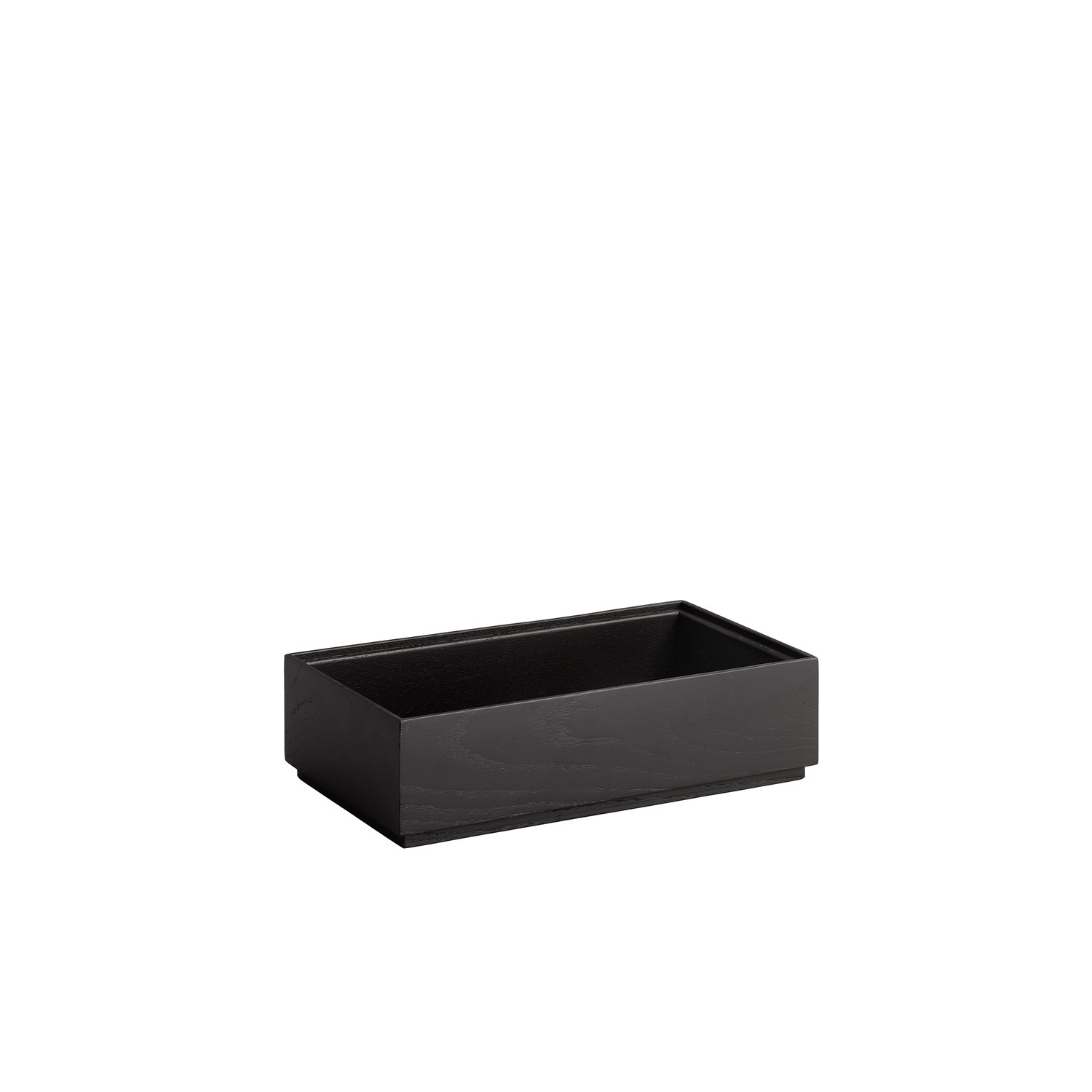 box GN 1/3 VALO, dubové dřevo, černá, 32,5 x 17,6 cm, v. 8,5 cm