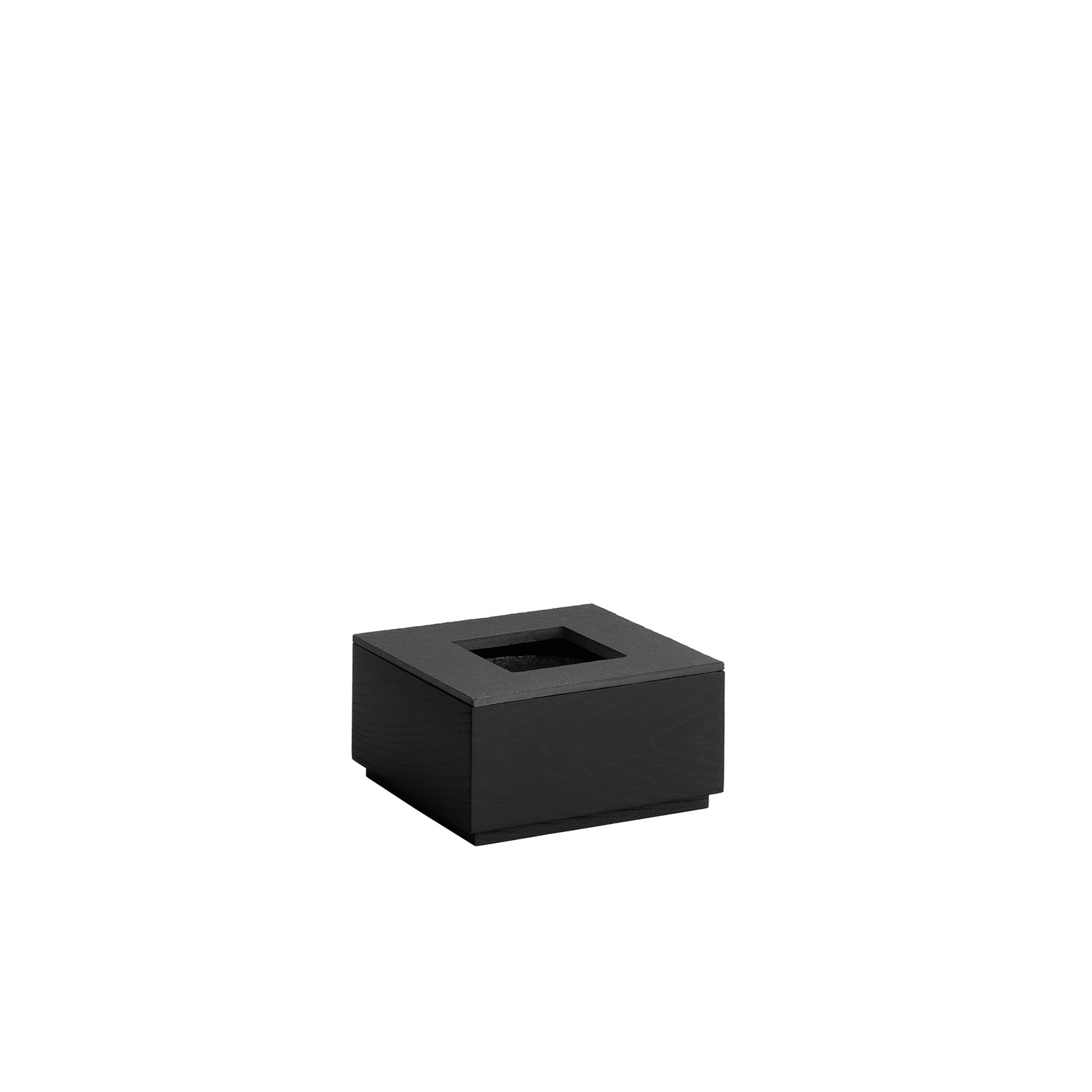 box GN 1/6 VALO, dubové dřevo, černá, 17,6 x 16,2 cm, v. 8,5 cm