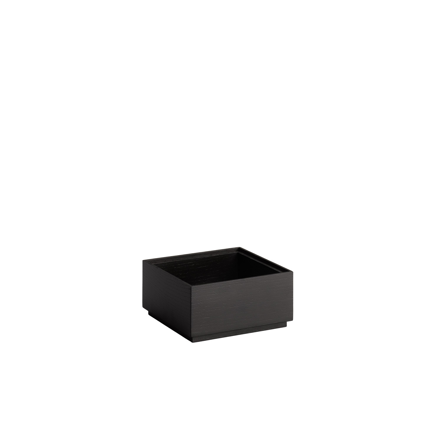 box GN 1/6 VALO, dubové dřevo, černá, 17,6 x 16,2 cm, v. 8,5 cm