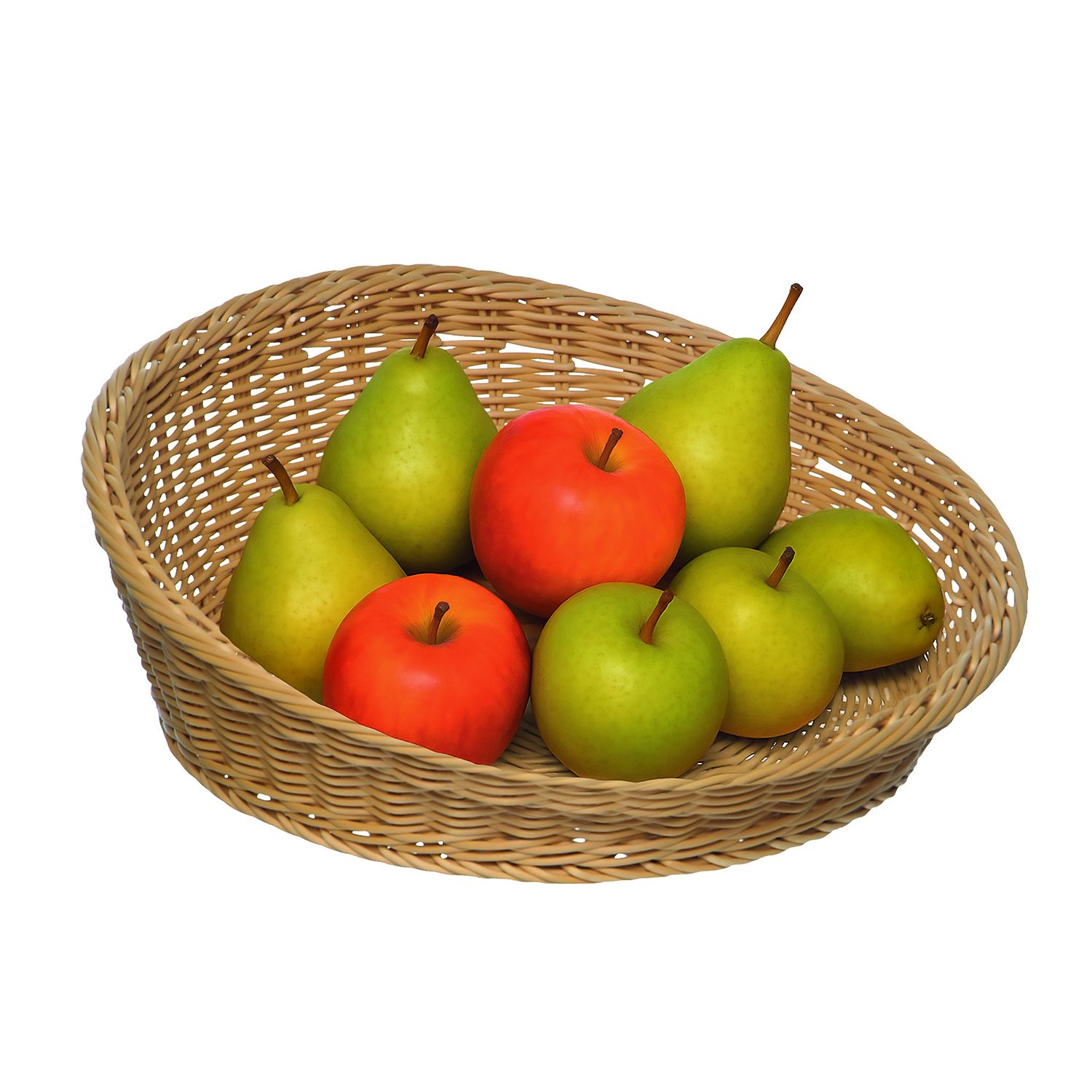 Basket -PROFI LINE- O 31-37 cm, h: 12 / 6 cm polypropylene, light beige