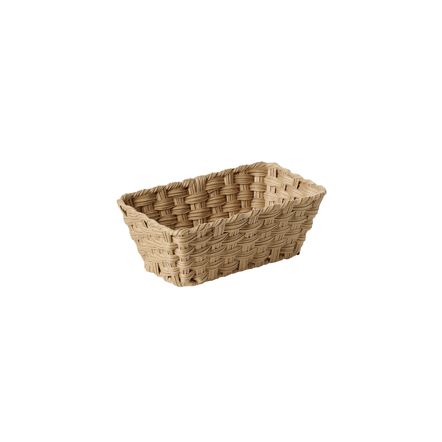 košík TWIRL GN 1/4, polypropylen, hnědá, 26,5 x 16,2 cm, v. 10 cm