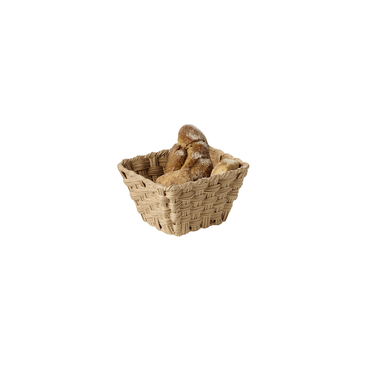 košík TWIRL GN 1/6, polypropylen, hnědá, 17,6 x 16,2 cm, v. 10 cm