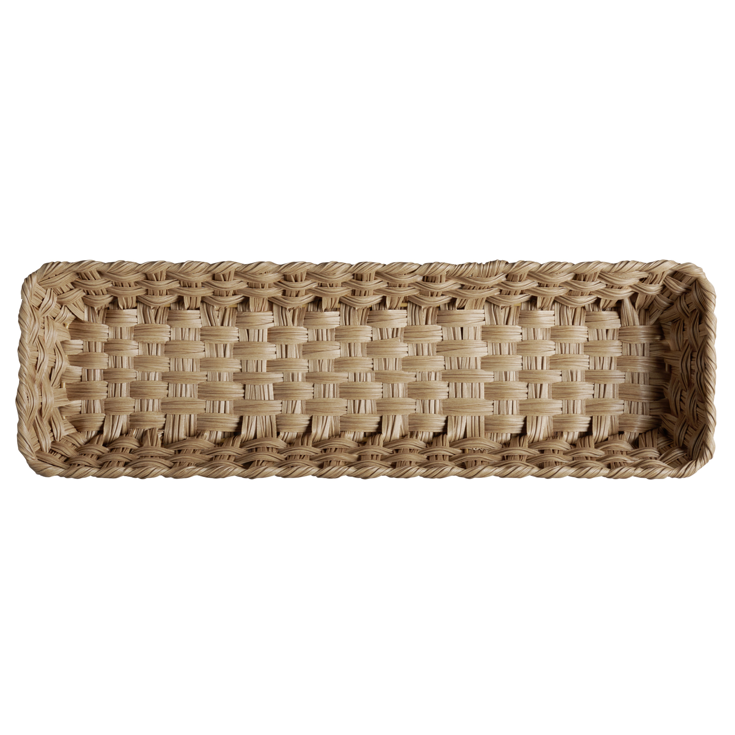 košík TWIRL GN 2/4, polypropylen, hnědá, 53 x 16,2 cm, v. 10 cm