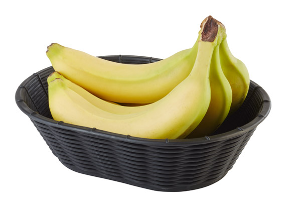 basket -WICKER LOOK- 23 x 17 cm, h: 6,5 cm polypropylene, black