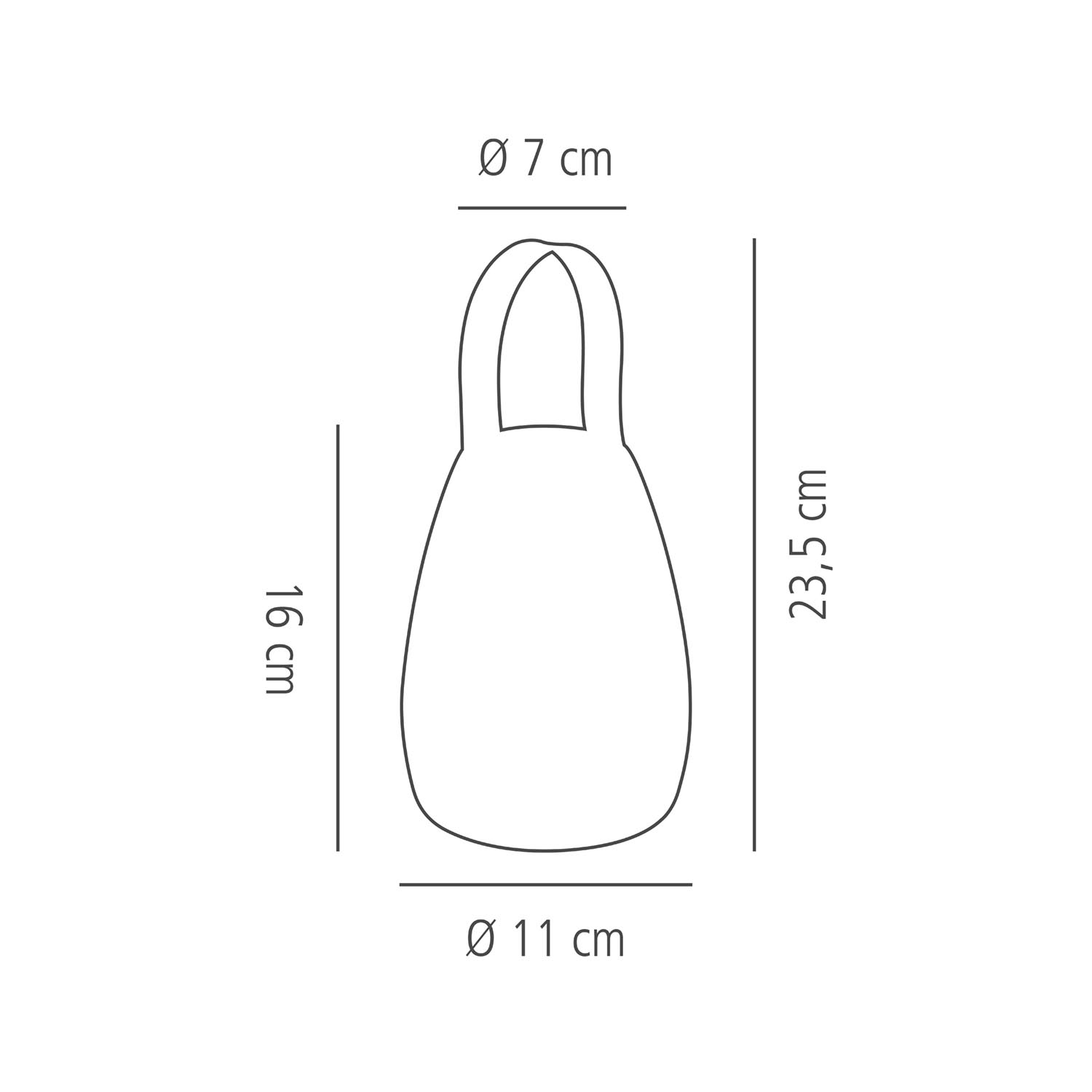 lampa stolní NIELS, plast, bílá, pr. 11 cm, v. 16 cm