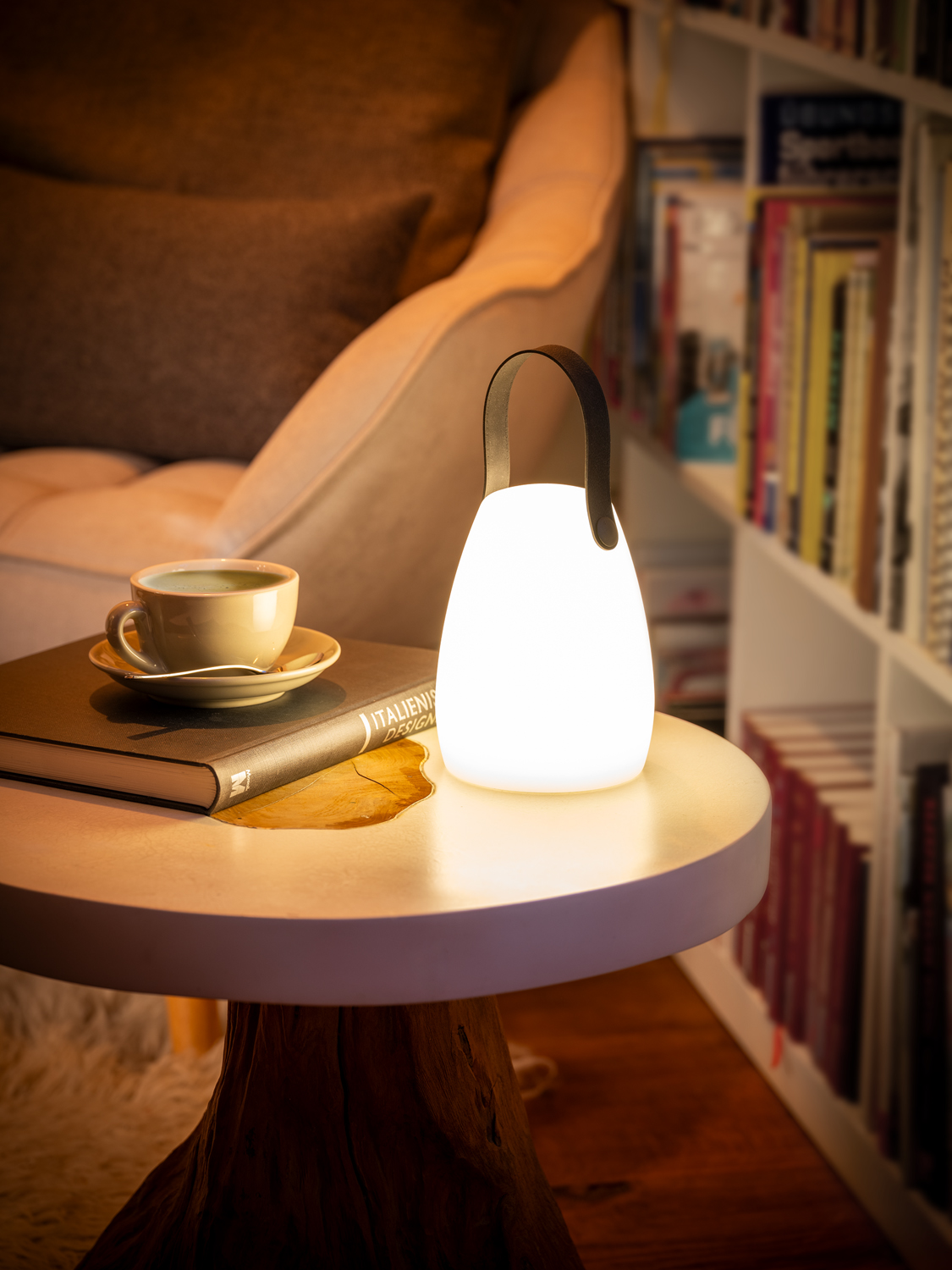 lampa stolní NIELS, plast, bílá, pr. 11 cm, v. 16 cm
