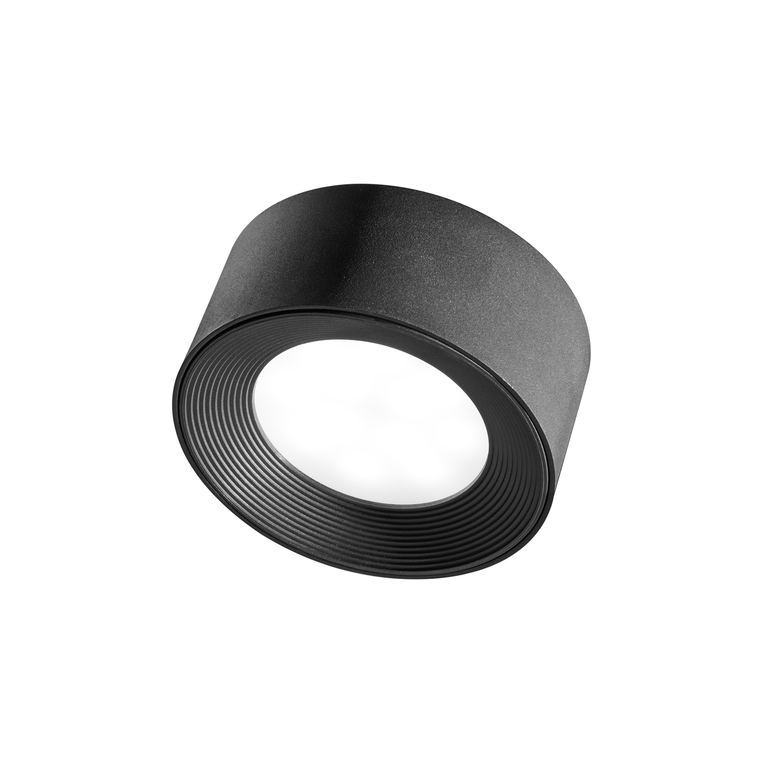 Light head -VALUMO- O 10 cm, h: 4,5 cm ABS, colour: black 1x LED 2 W / 240 lm