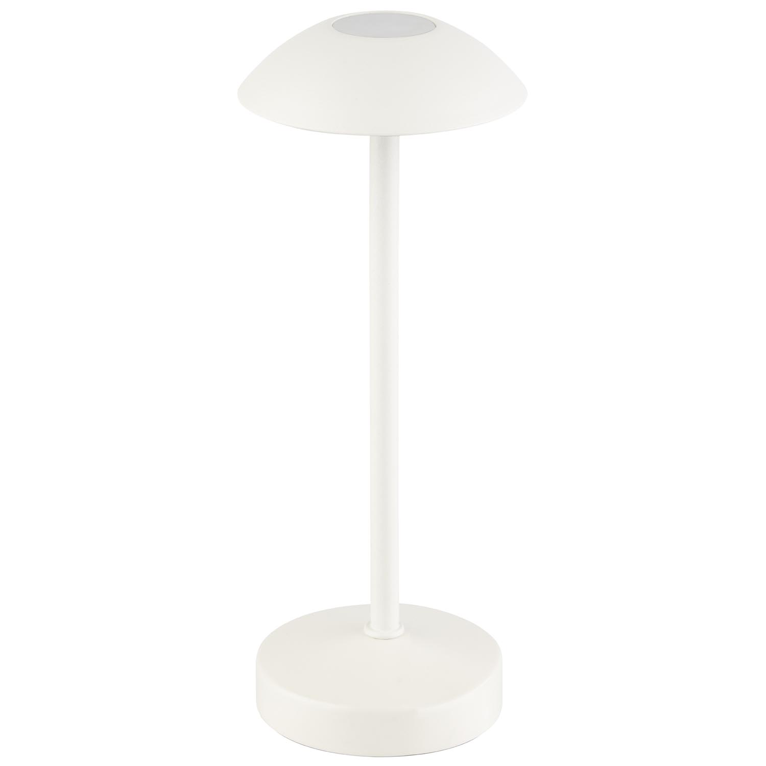 lampa stolní ALVA, kov, bílá, pr. 8 cm, v. 20 cm