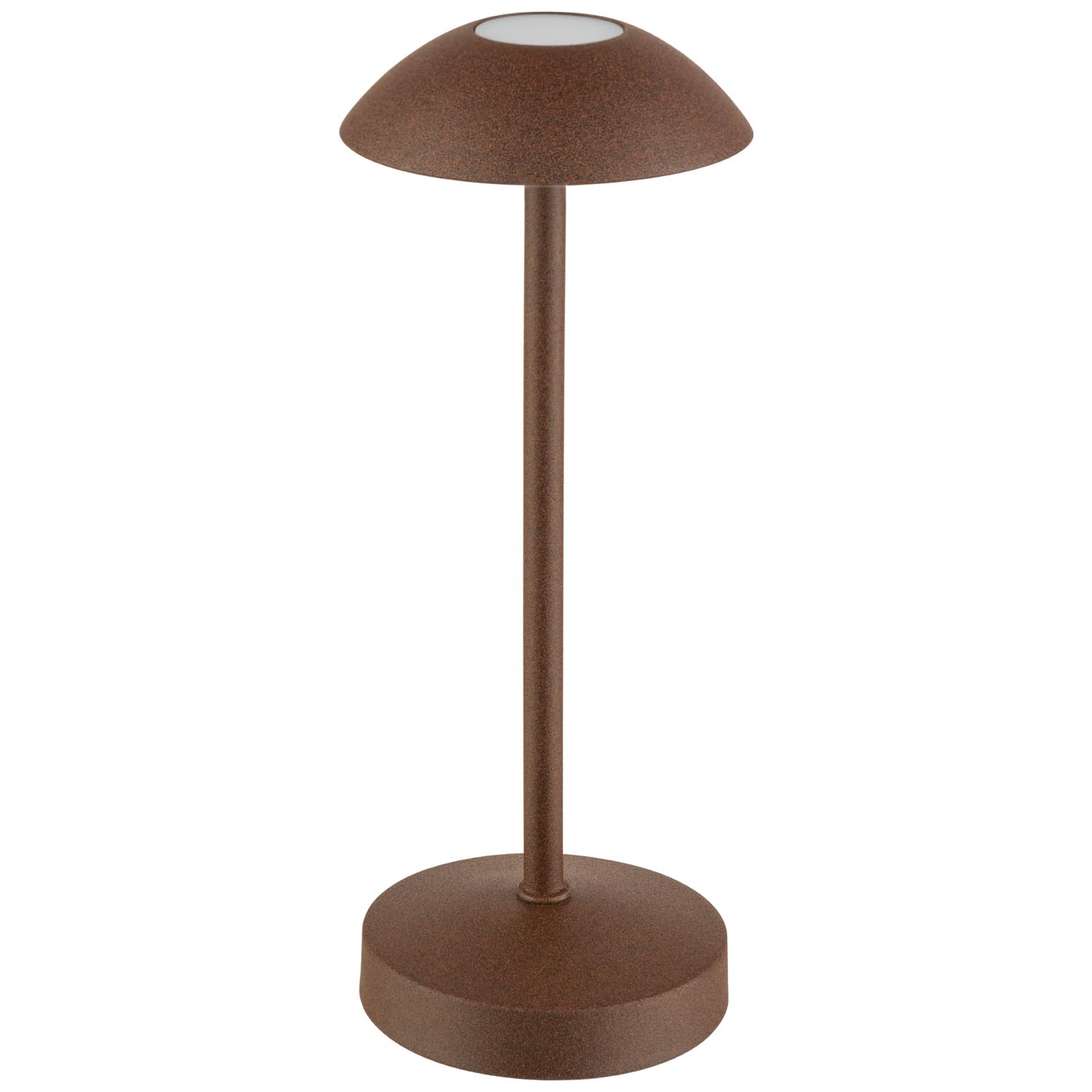 Table lamp -ALVA- O 8 cm, H: 20 cm metal, colour: rust-coloured 1x LED 1,0 W / 100 lm