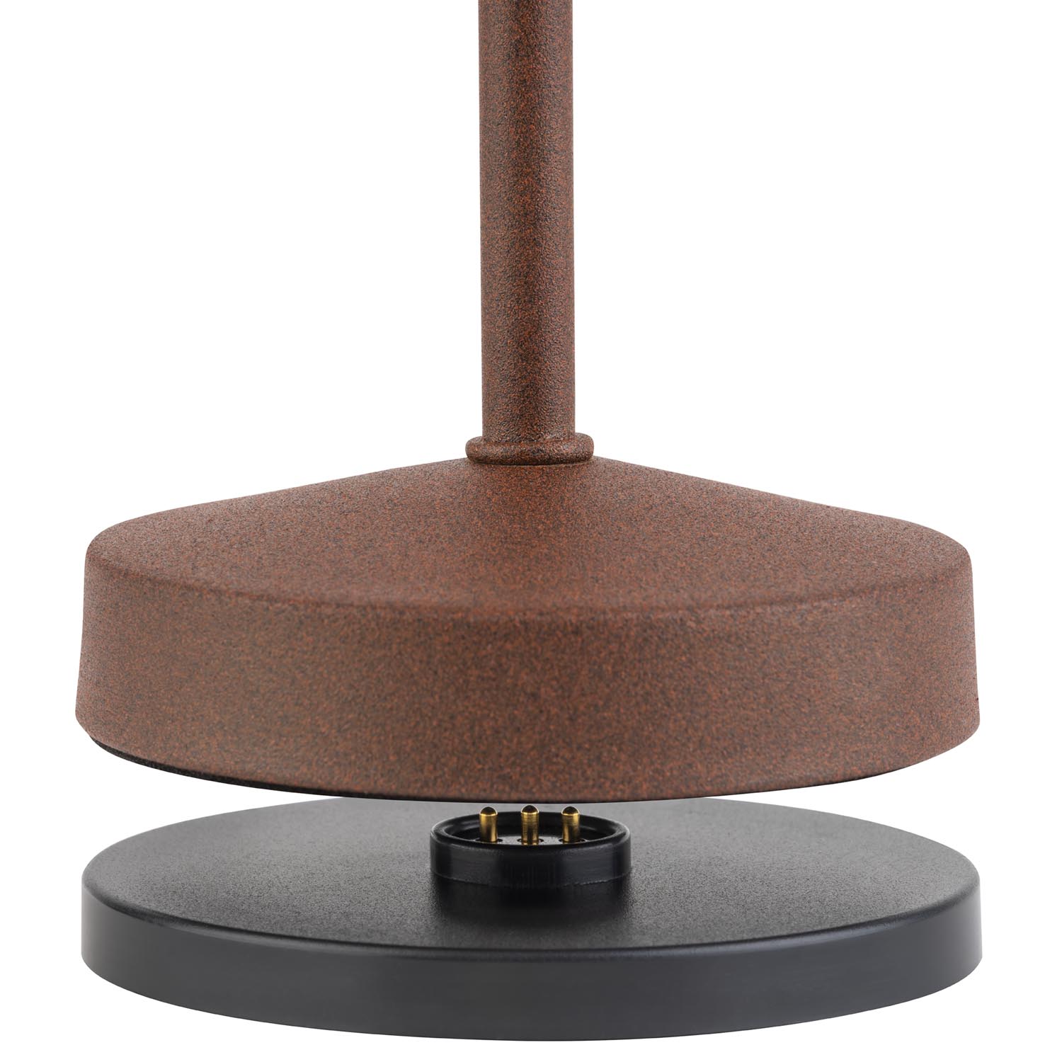 Table lamp -ALVA- O 8 cm, H: 20 cm metal, colour: rust-coloured 1x LED 1,0 W / 100 lm