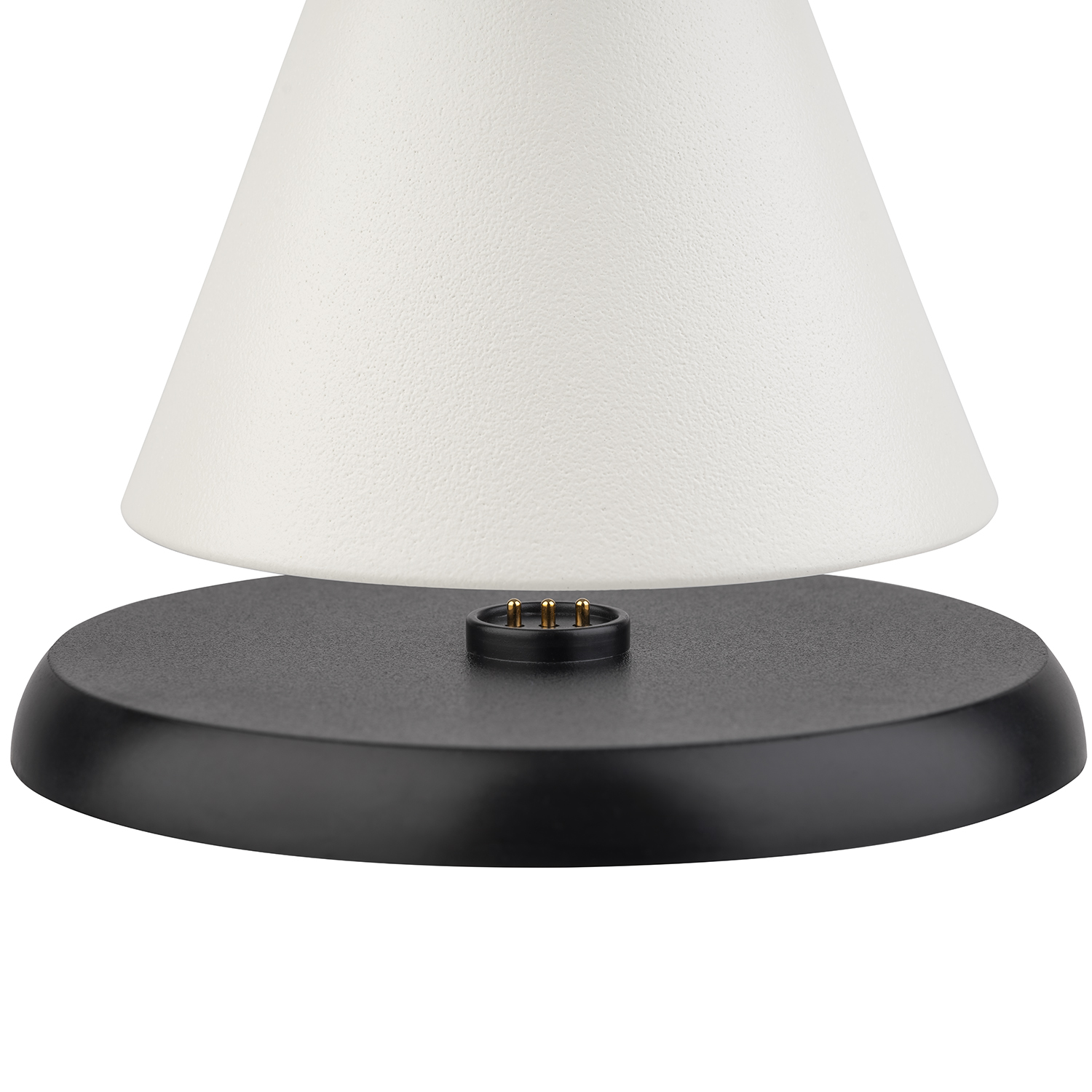 Table lamp -CONE MINI- O 13 cm, h: 11,5 cm metal, colour: whisper white 1x LED 1,0 W / 100 lm