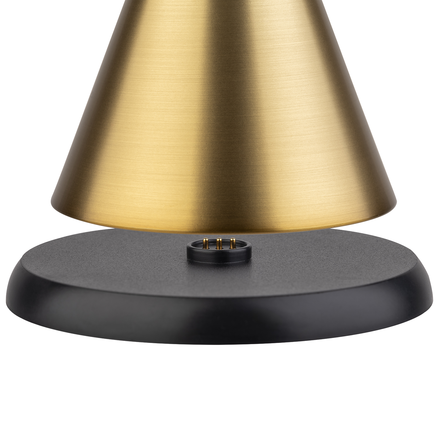 lampa stolní CONE MINI, kov, zlatá, pr. 13 cm, v. 11,5 cm