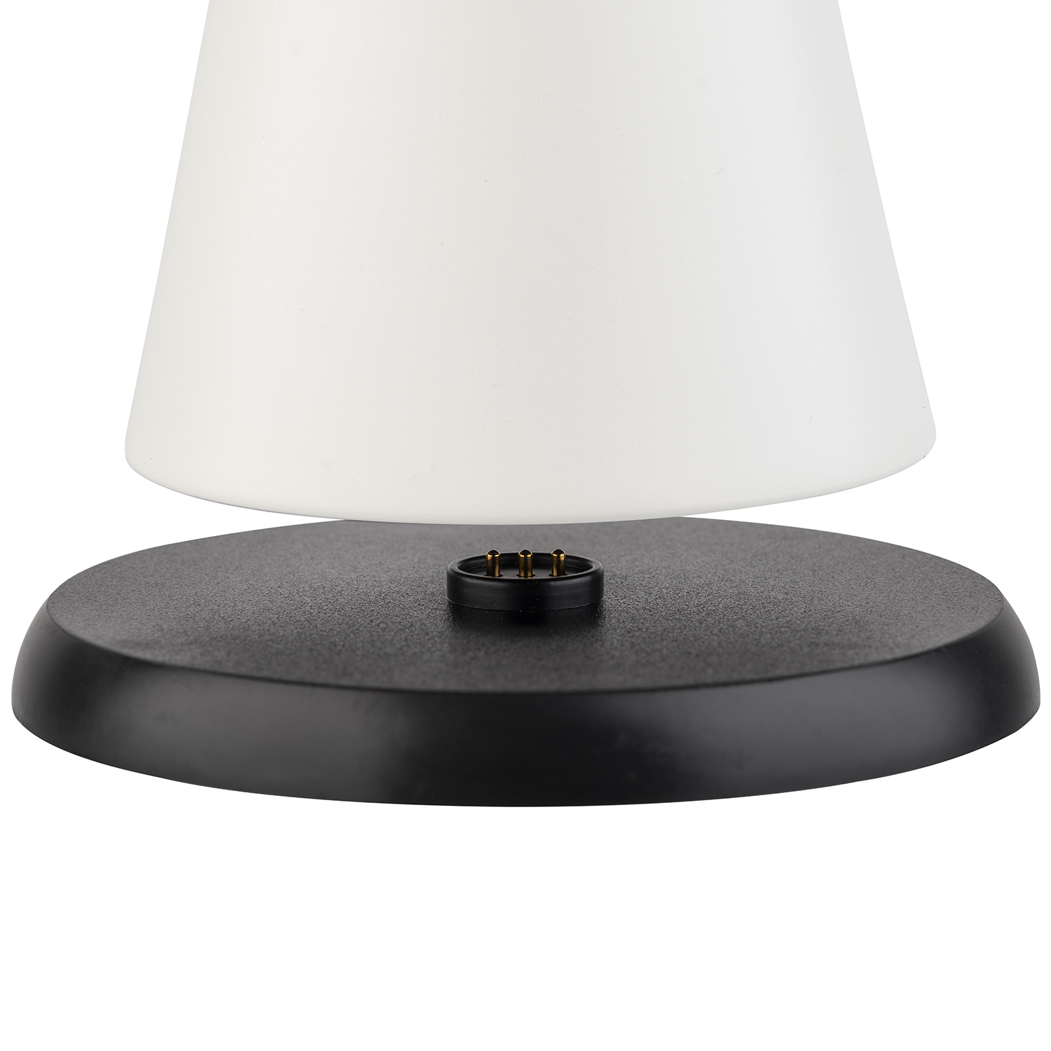 lampa stolní CONE, kov, bílá, pr. 13 cm, v. 18 cm