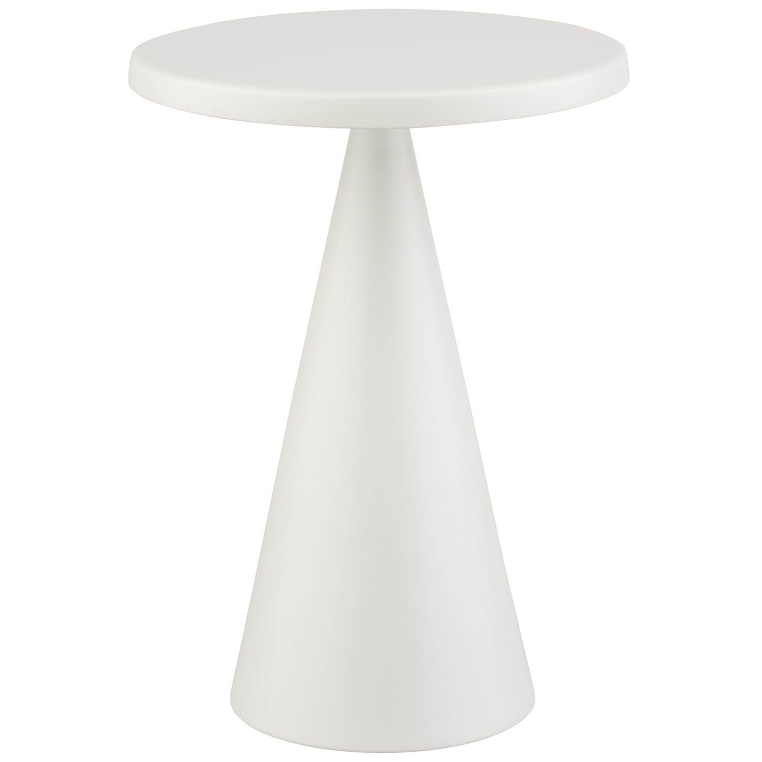 lampa stolní CONE, kov, bílá, pr. 13 cm, v. 18 cm