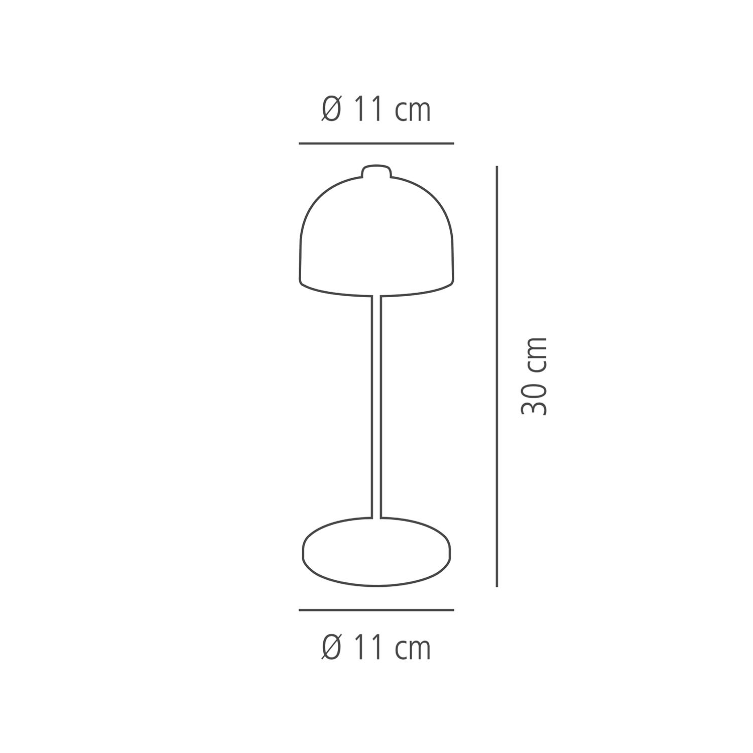 lampa stolní JOSEF, kov, champagne, pr. 11 cm, v. 30 cm