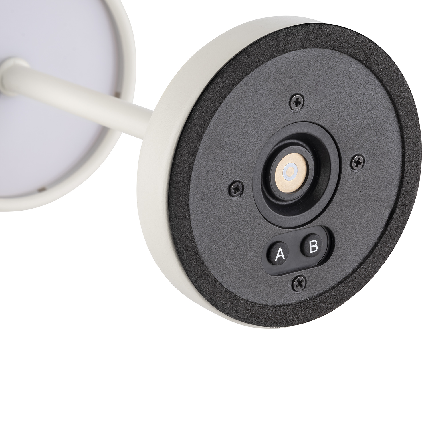 lampa stolní MERLE MICRO, kov, bílá, pr. 8 cm, v. 20 cm