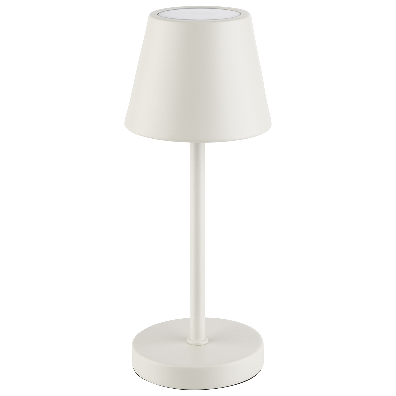 lampa stolní MERLE MICRO, kov, bílá, pr. 8 cm, v. 20 cm