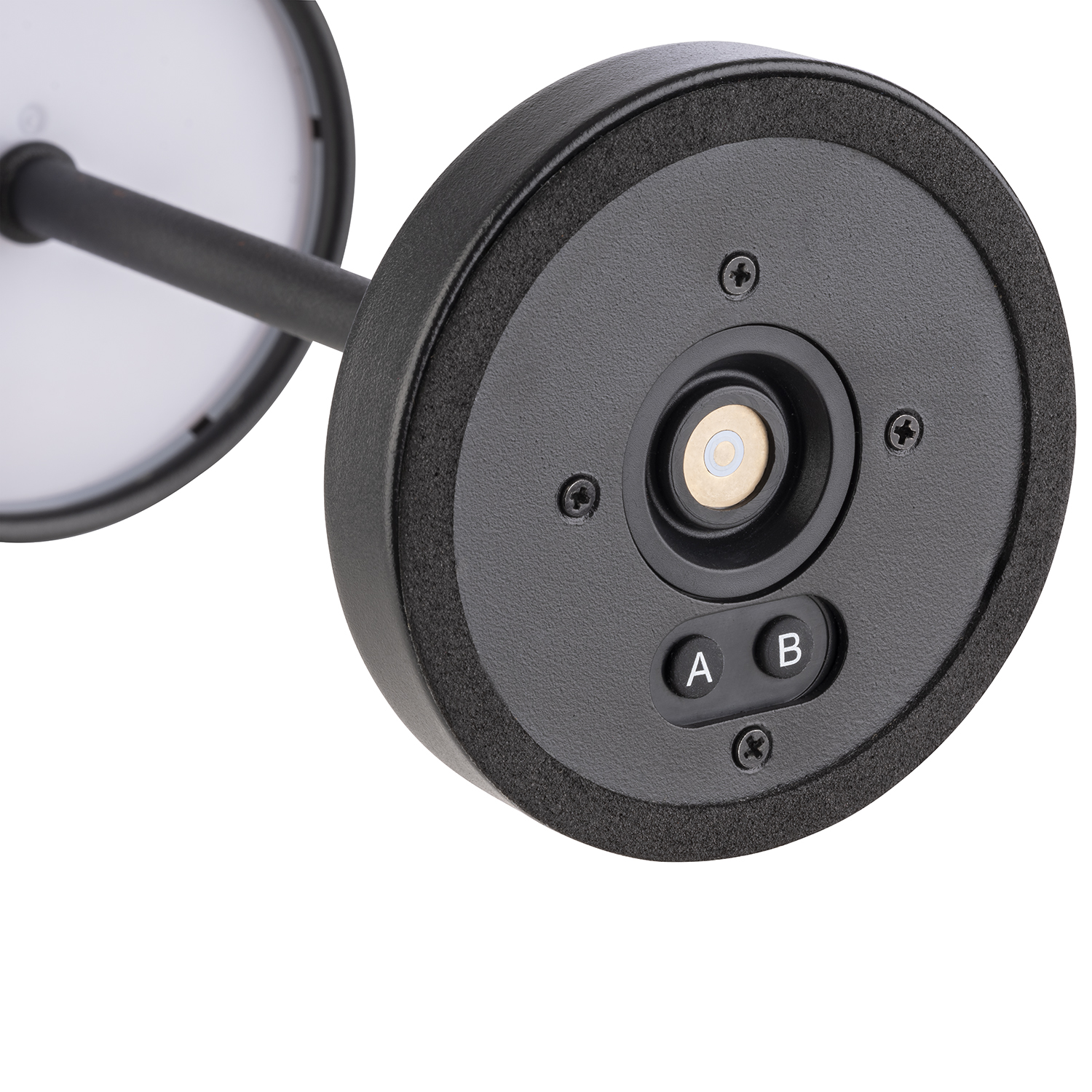 lampa stolní MERLE MICRO, kov, černá, pr. 8 cm, v. 20 cm