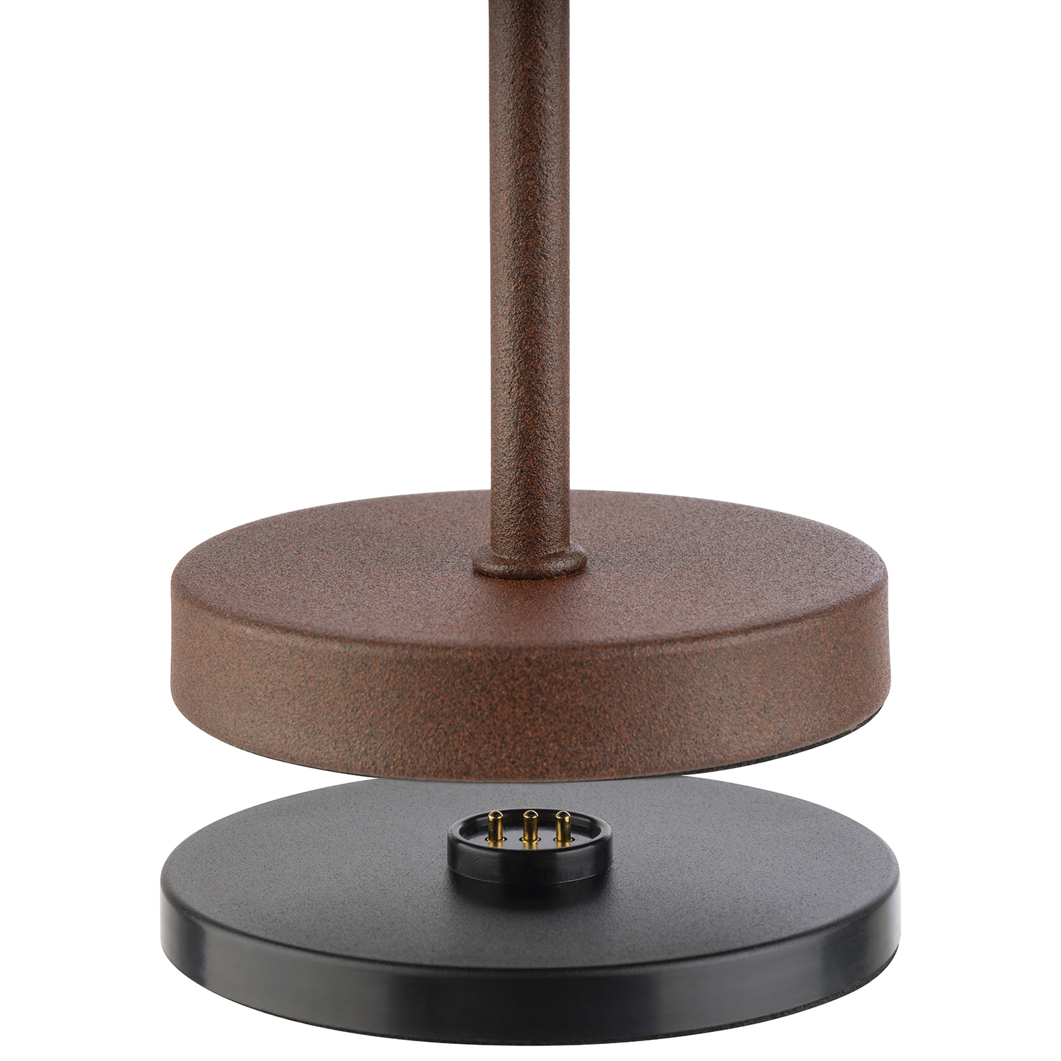 lampa stolní MERLE MICRO, kov, hnědá, pr. 8 cm, v. 20 cm