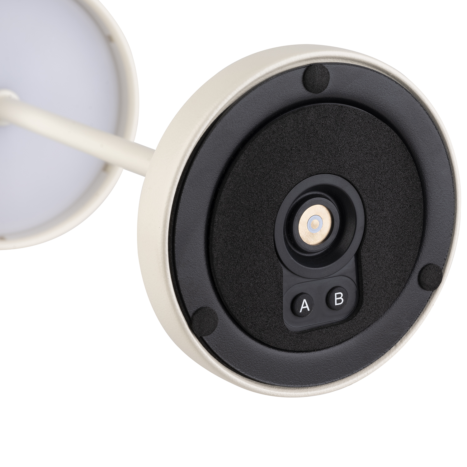 lampa stolní MERLE MINI, kov, bílá, pr. 9 cm, v. 25 cm