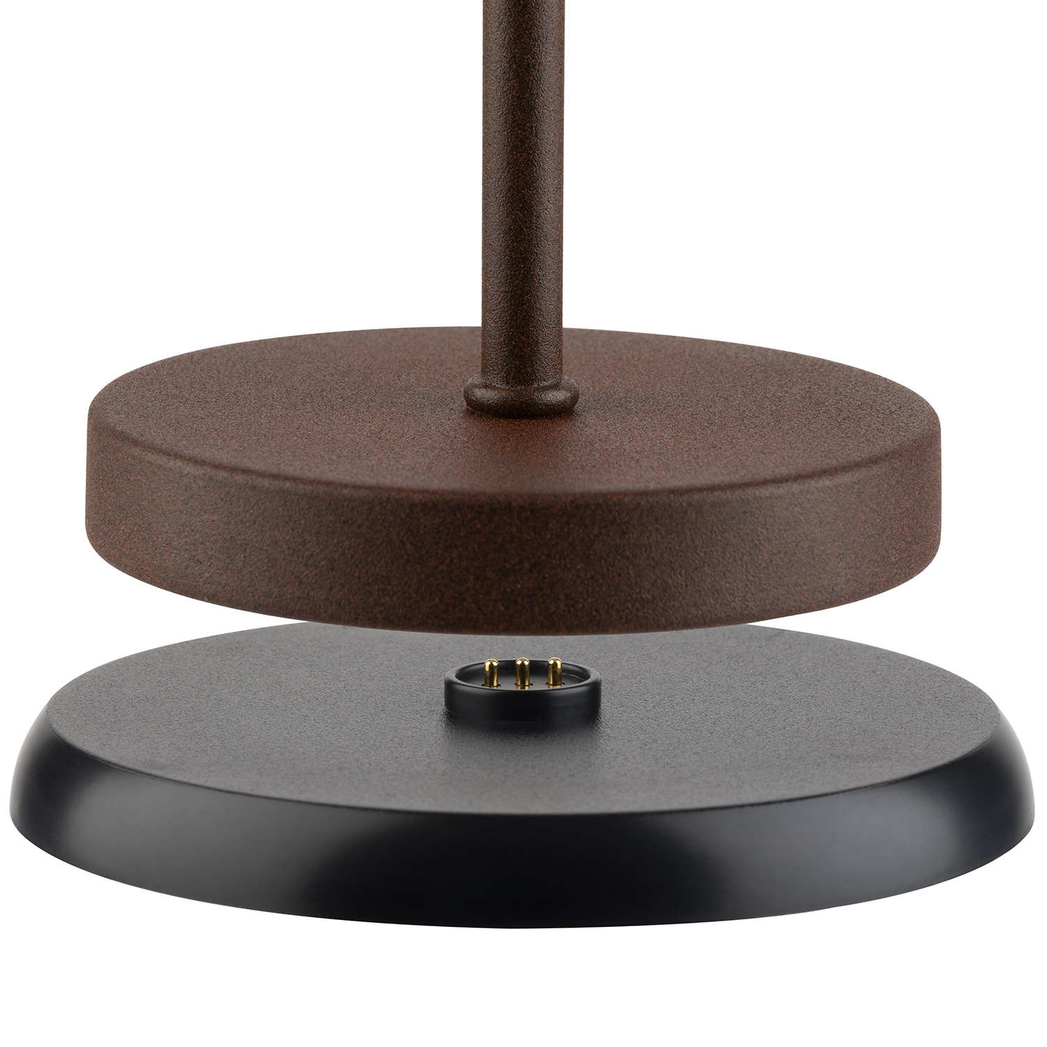 lampa stolní MERLE MINI, kov, hnědá, pr. 9 cm, v. 25 cm