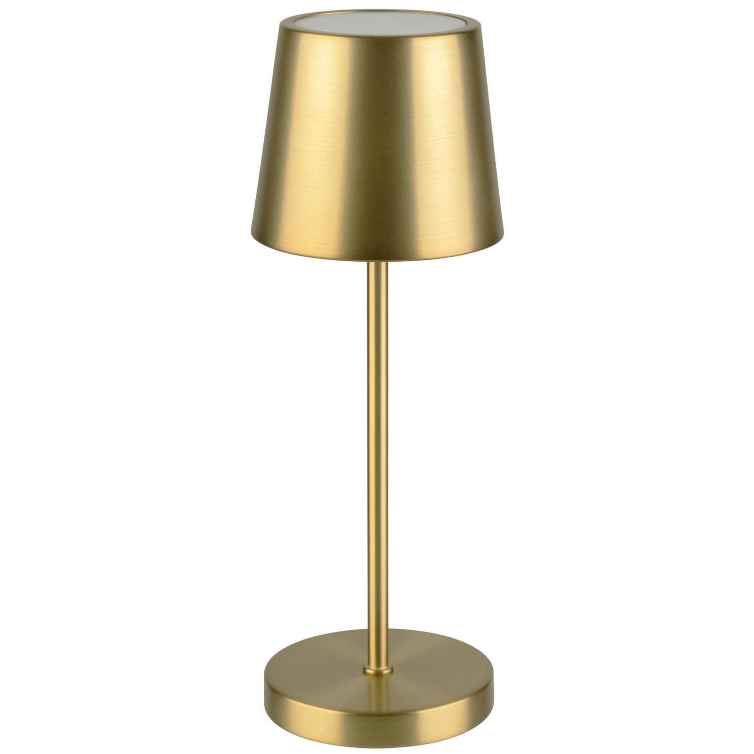 lampa stolní MERLE MINI, kov, zlatá, pr. 9 cm, v. 25 cm