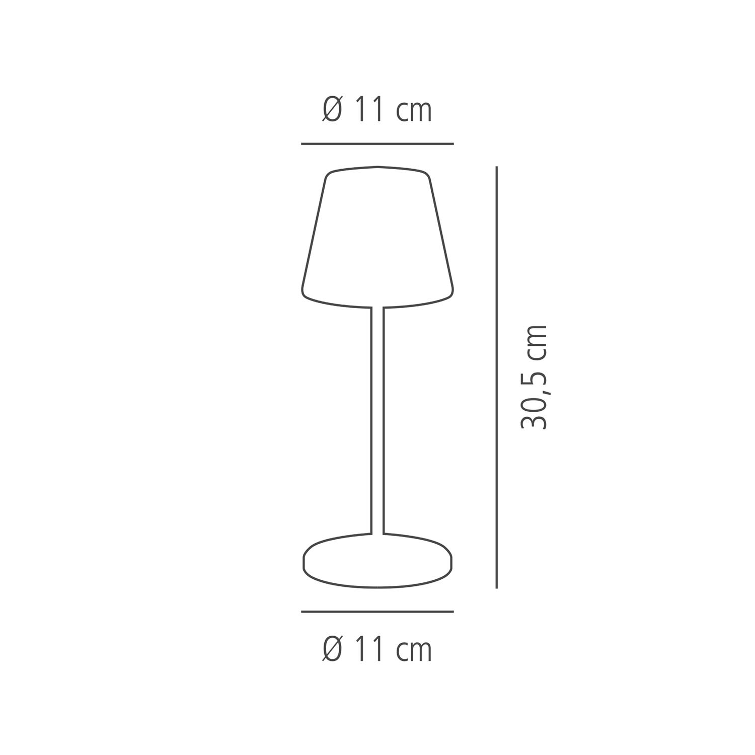 Table lamp -MERLE- O 11 cm, h: 30,5 cm metal, colour: mint 1x LED 2,0 W / 270 lm