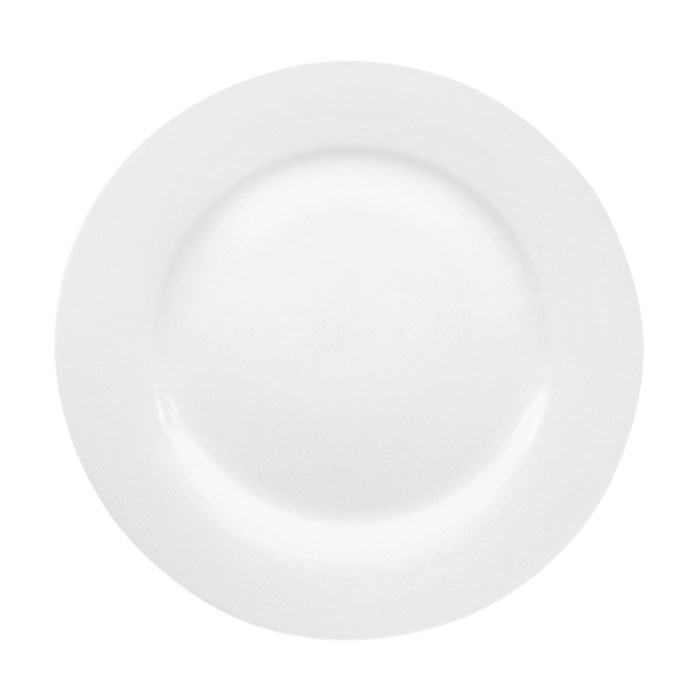 Mělký talíř BISTRO 24cm, bílý porcelán