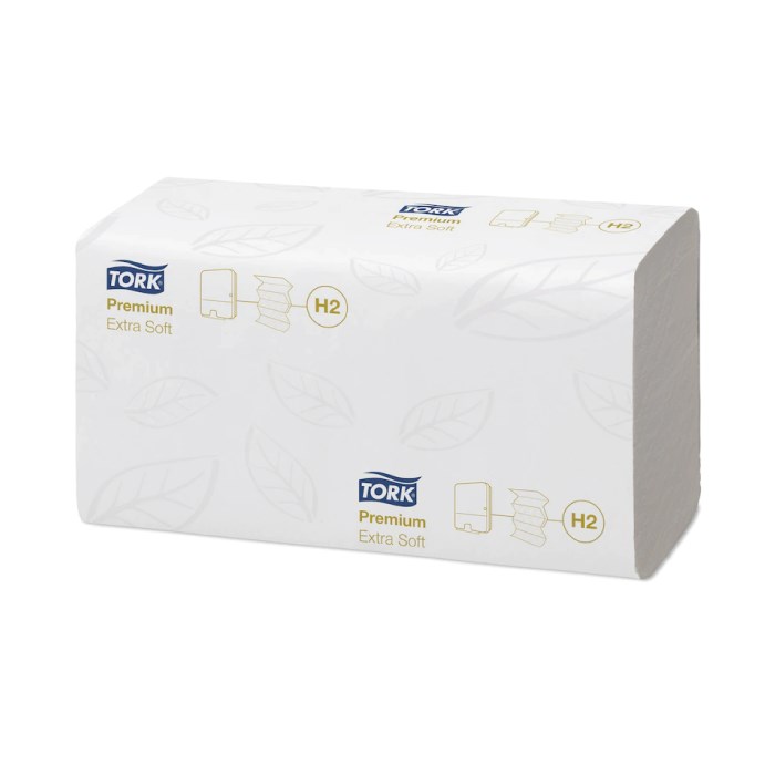 Papírové ručníky Premium extra soft 2-vr. H2, 100 útr., 21,2  x 34 cm