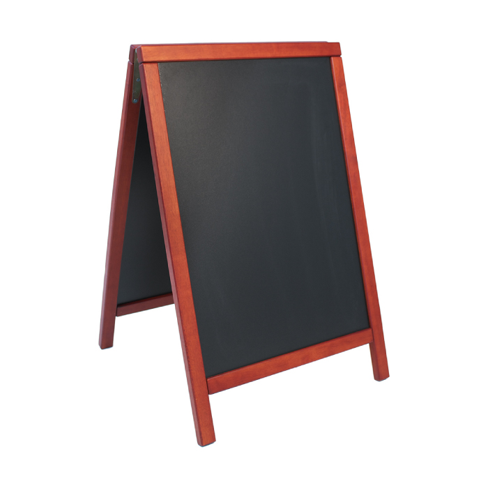 Popisovací tabule nabídková DELUXE DUPLO 85 x 55 cm, barva mahagon