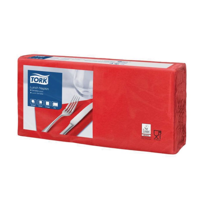 napkin 33x33/200 2-ply red