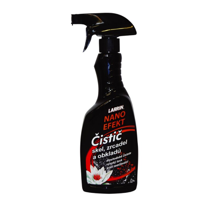 NANO LARRIN čistič skel, zrcadel
a obkladů 0,5 l