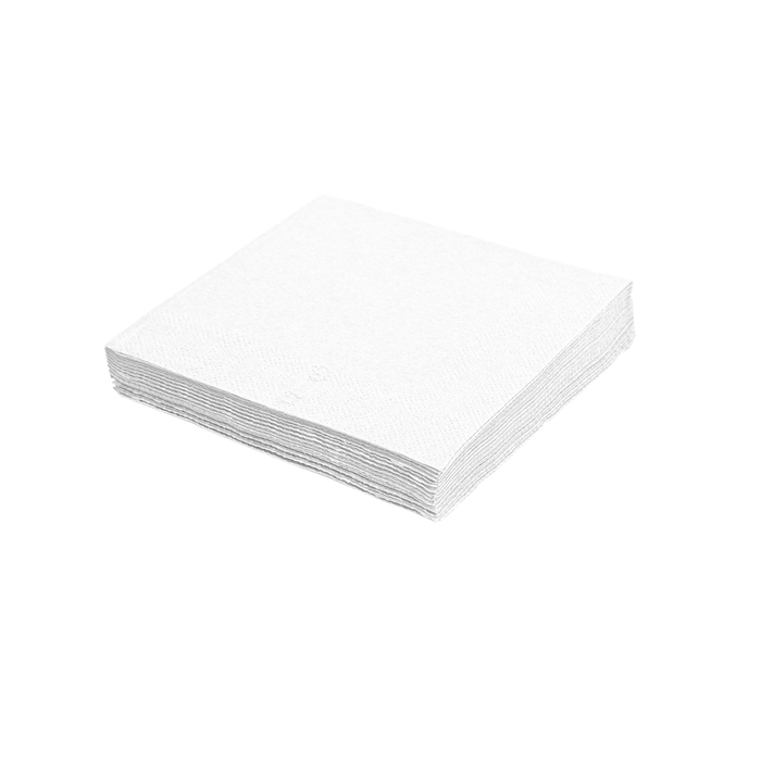 Papírové ubrousky 30 x 30 cm, 1-vr., bílé.