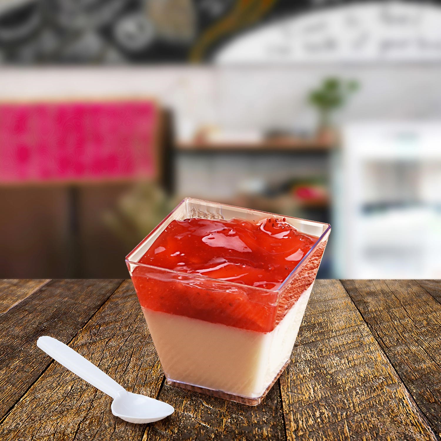 Hranatý kelímek Finger food 100ml / 50ks