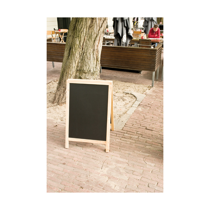 Menu board DELUXE DUPLO, 85 x 55cm, beech color