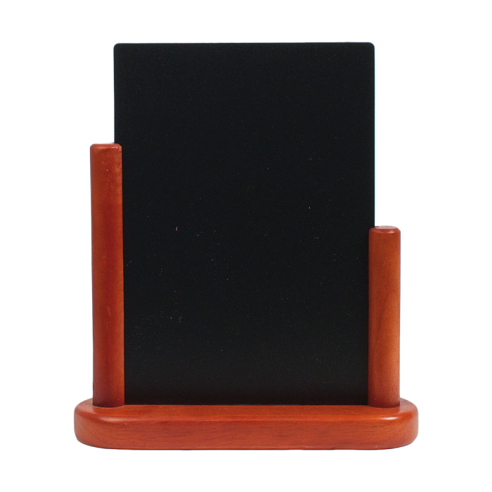 stojánek s tabulkou stolní střední ELEGANT 23,3 x 20 x 6 cm barva mahagon
