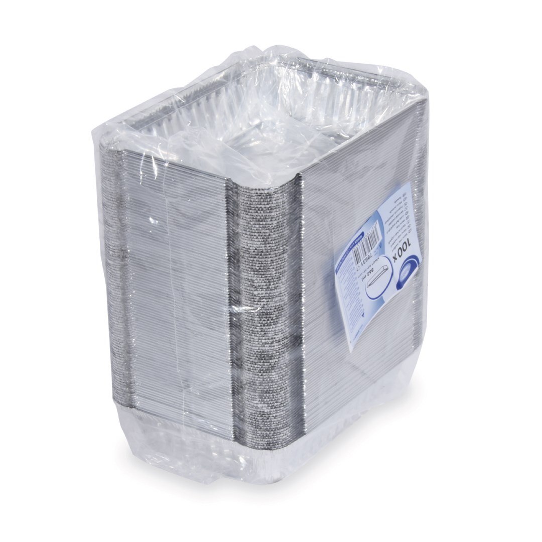 miska hranatá 222 x 158 x x38 mm / 862 ml, 100ks (ALU)