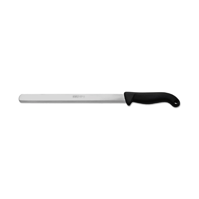 Nůž kuchyňský na dort, hladký - 225 mm, černý