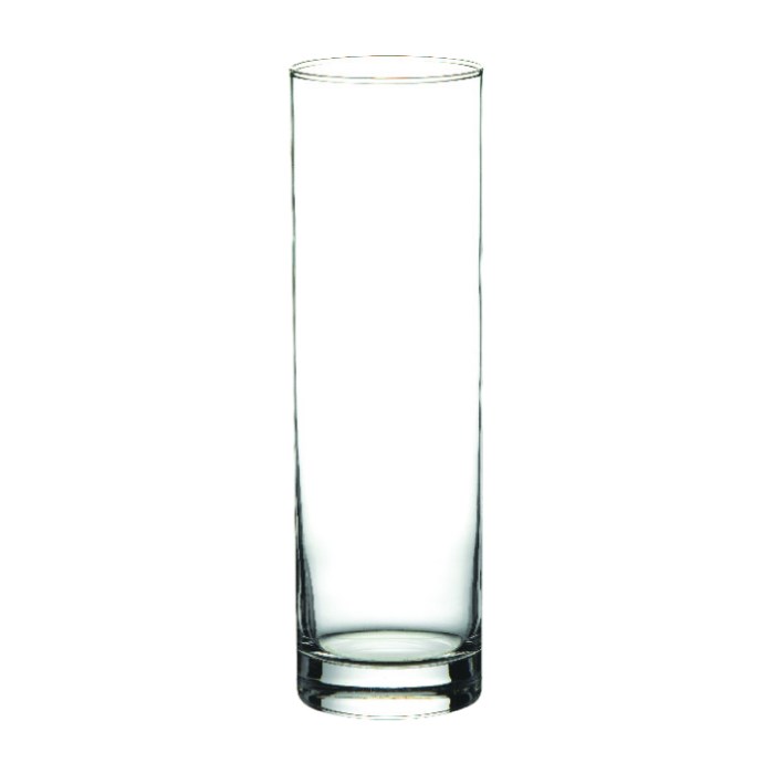 Cylindrická  váza FLORA 26 cm, čiré sklo.