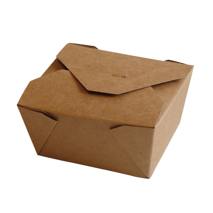 menu paper brown # 1, 600 ml, 113x90x63mm (300 g / m2 natural Kraft)