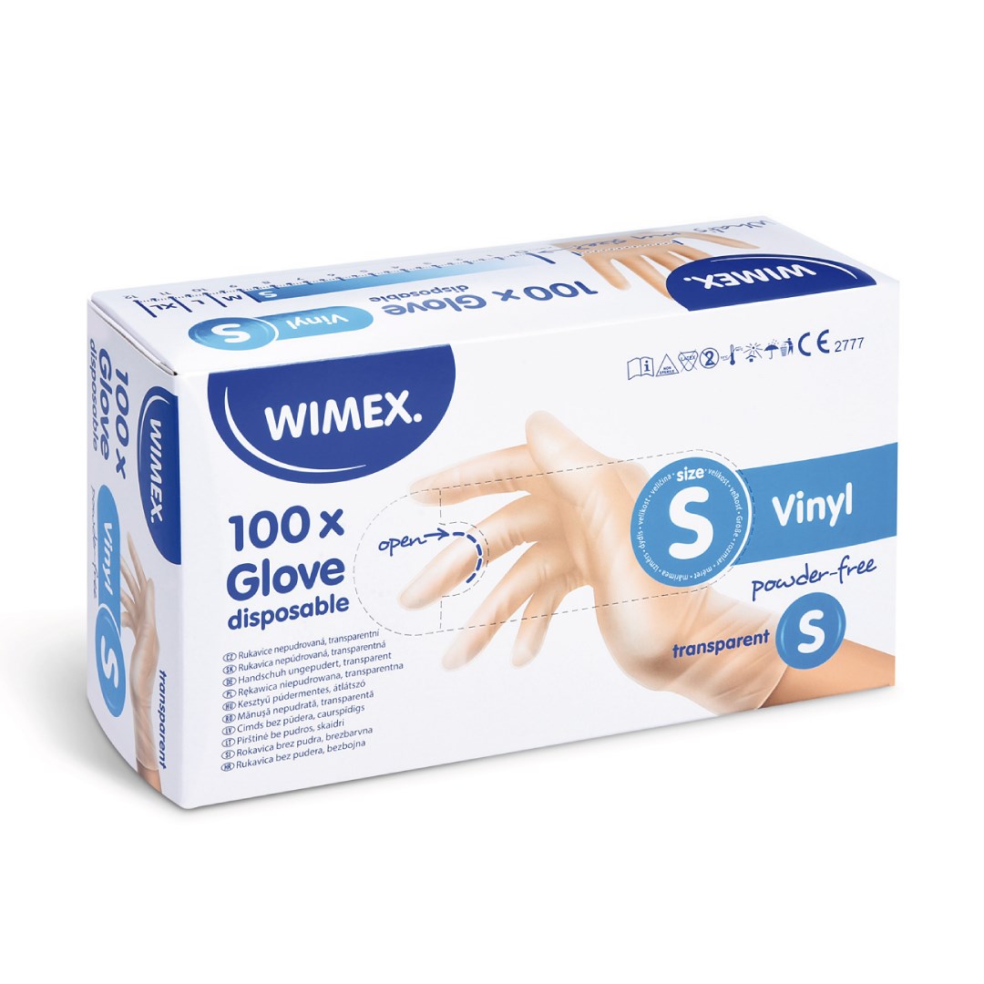 vinyl gloves white S