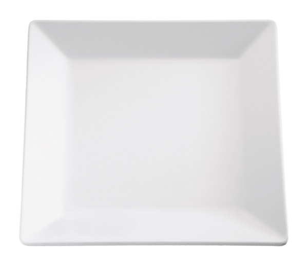 PURE melamine square tray, white