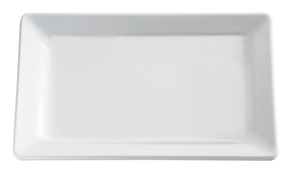 PURE melamine square tray, white