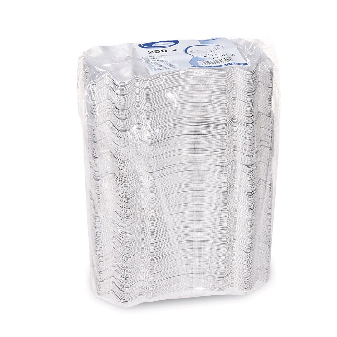 Square paper bowl, greaseproof, 9 x 14 x 3 cm, 250 pcs