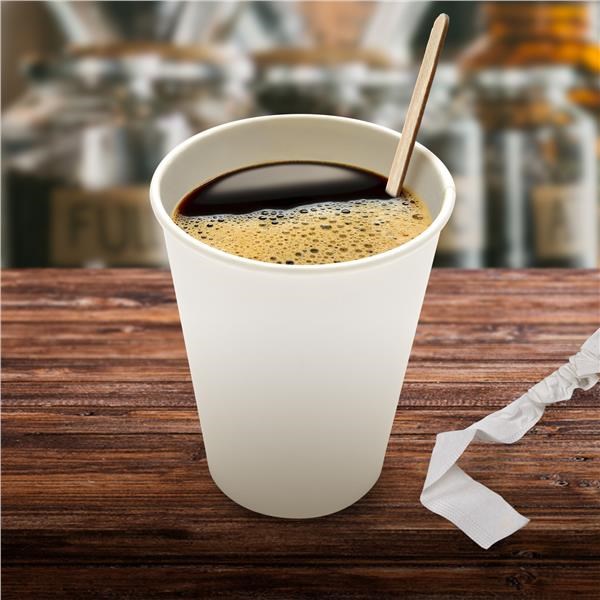 wooden coffee stirrers 14 cm/500 pcs, hygienically packed in paper