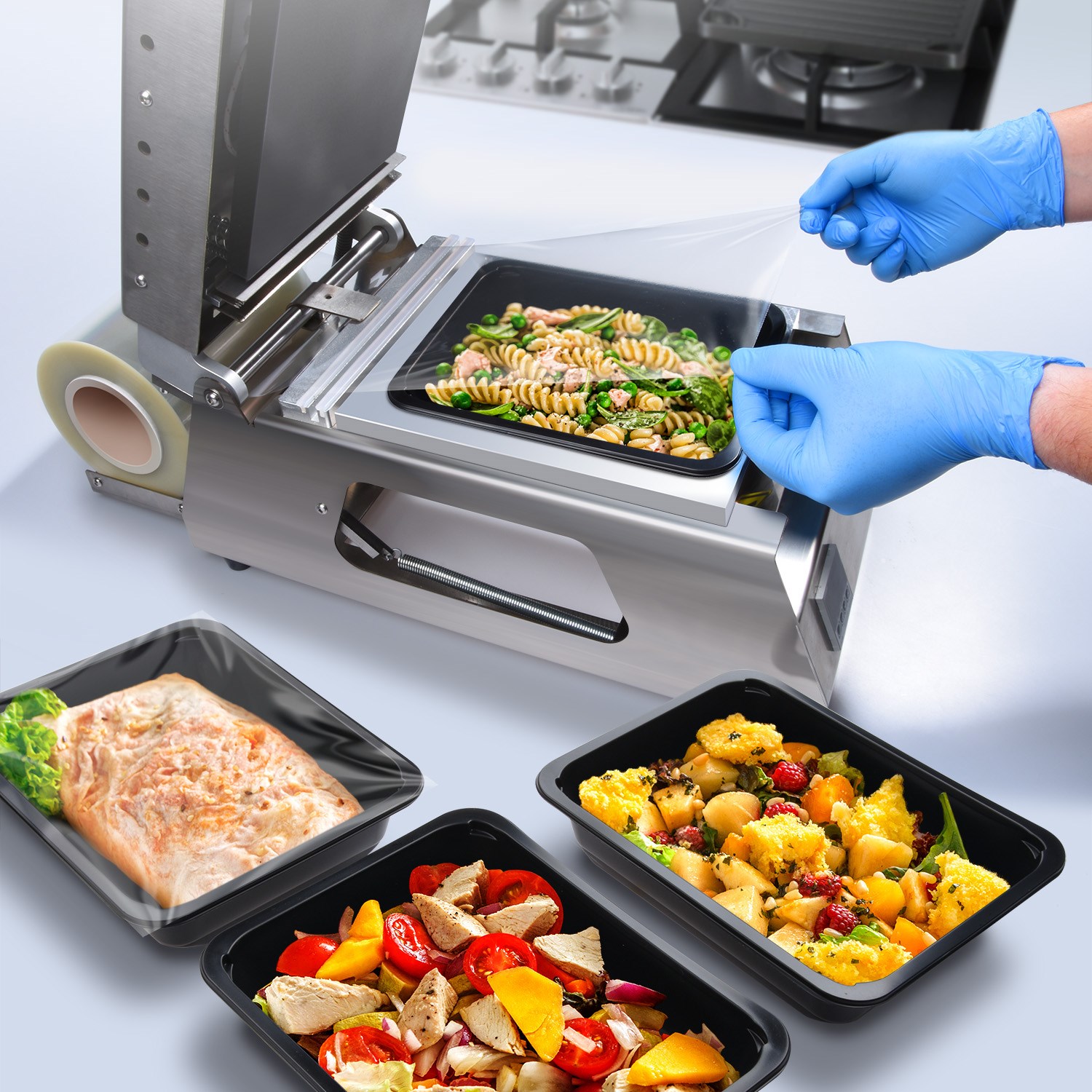 fólie zatavovací 18,5 cm x 250 m průhledná, 2 ks